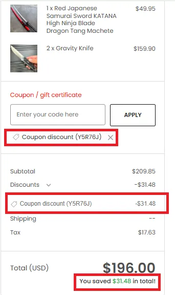 Megaknife 16% off coupon code